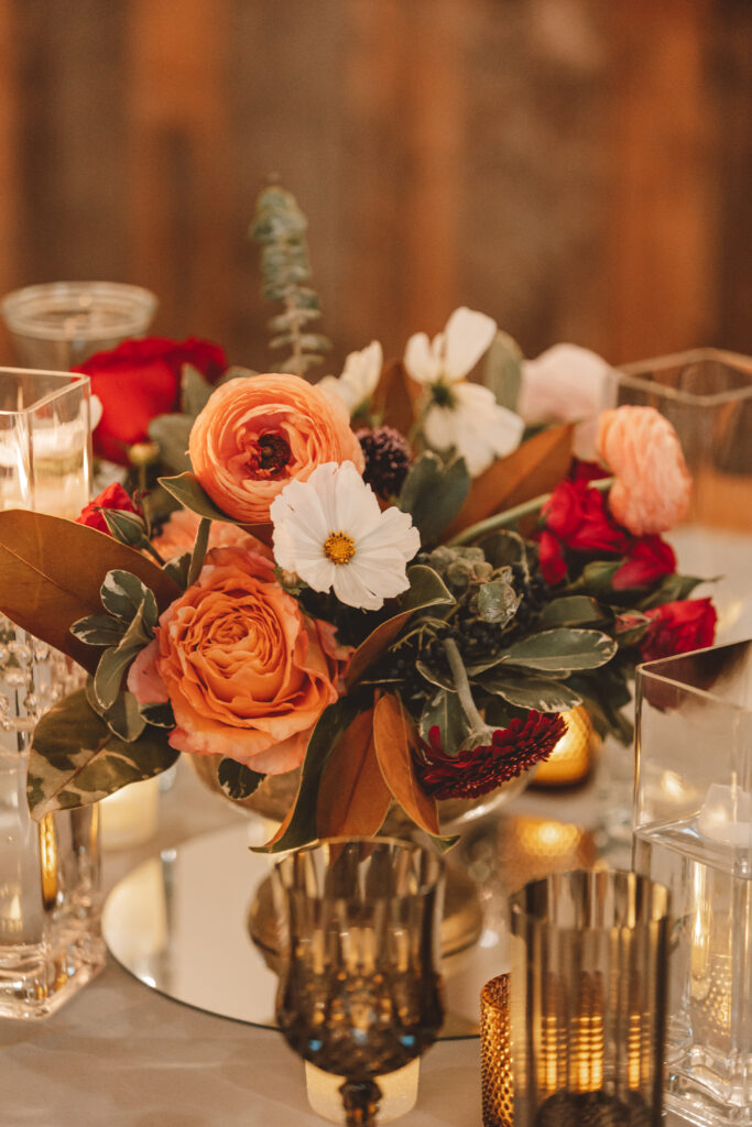 Fall wedding centerpiece