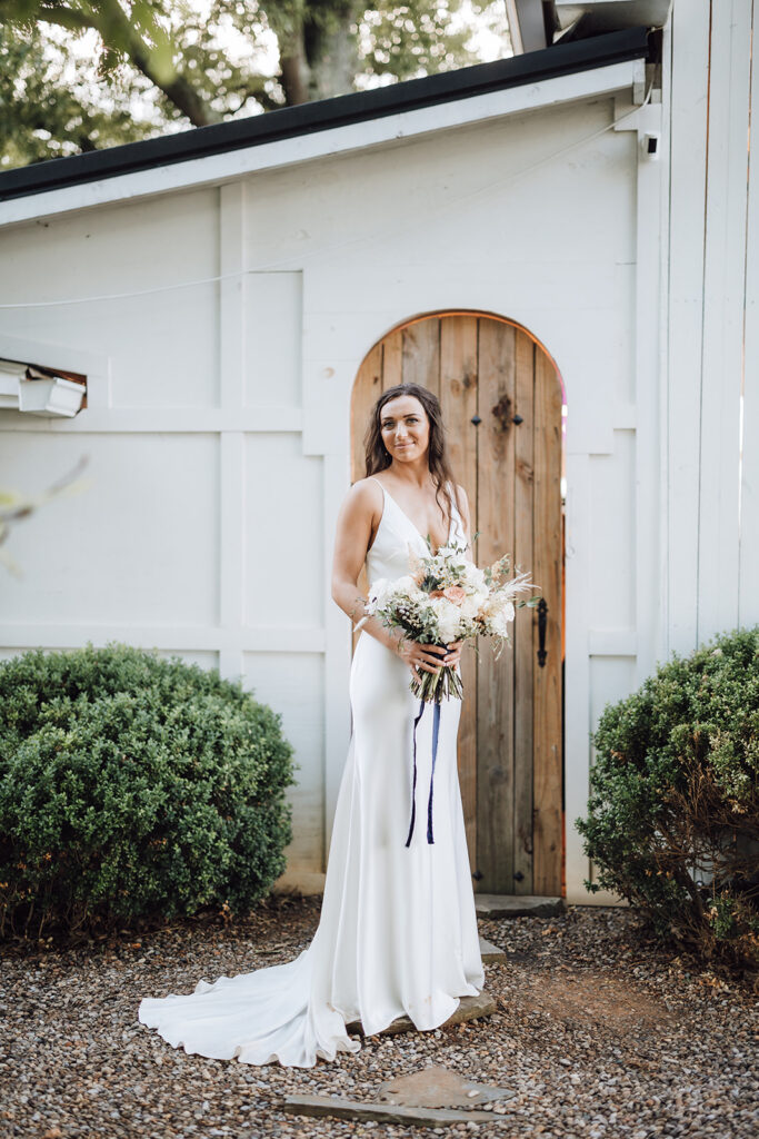 Bride with bouquet