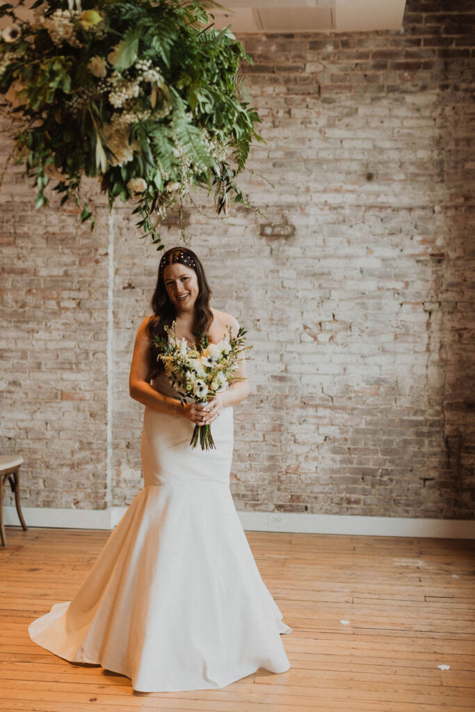 Bride on wedding day