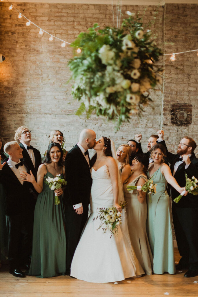Full service wedding floral design team made newlyweds happy at ceremony