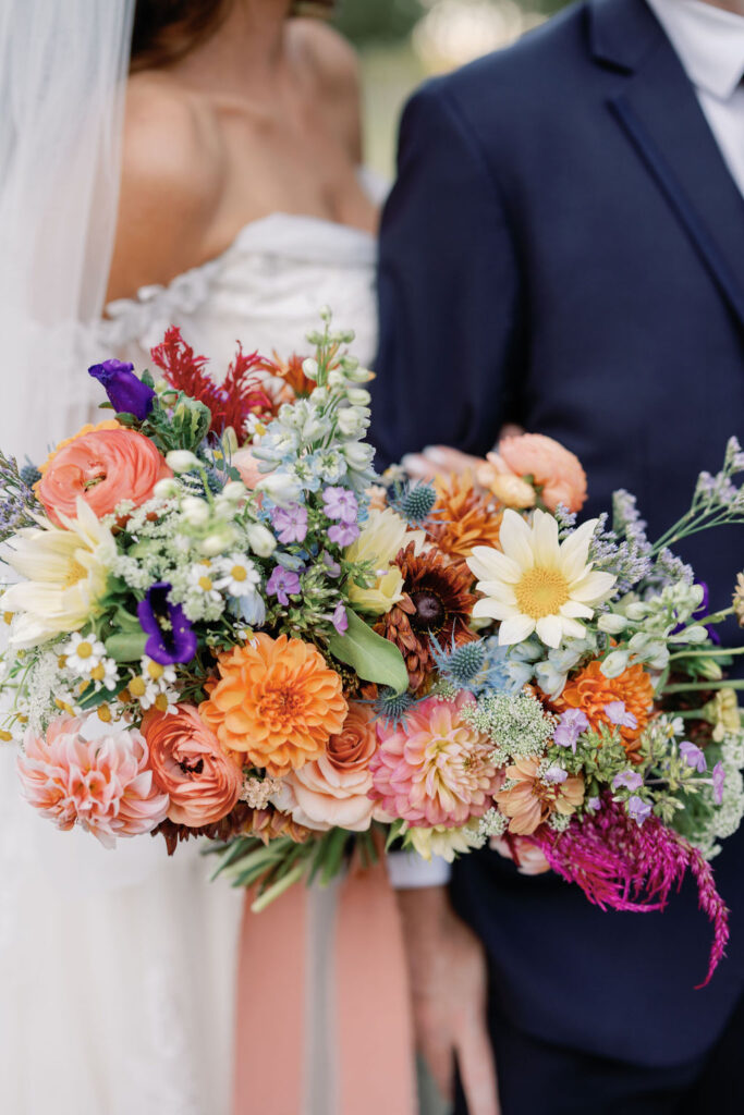 Jackson Hole wedding florals are perfect in this bridal bouquet