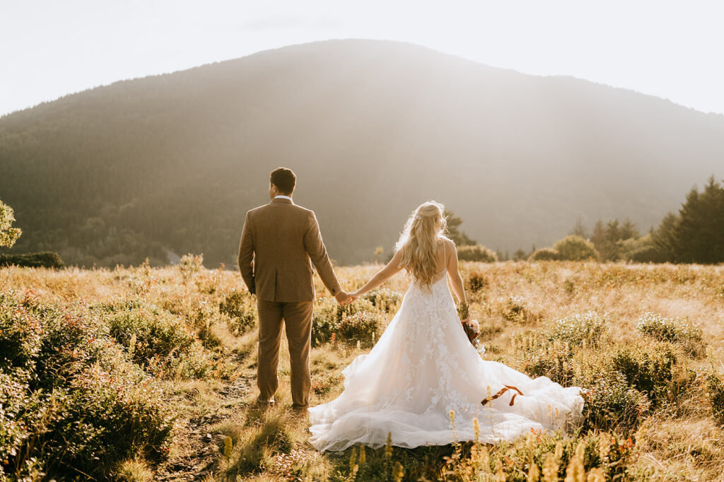 Mountain wedding florals in the Tetons