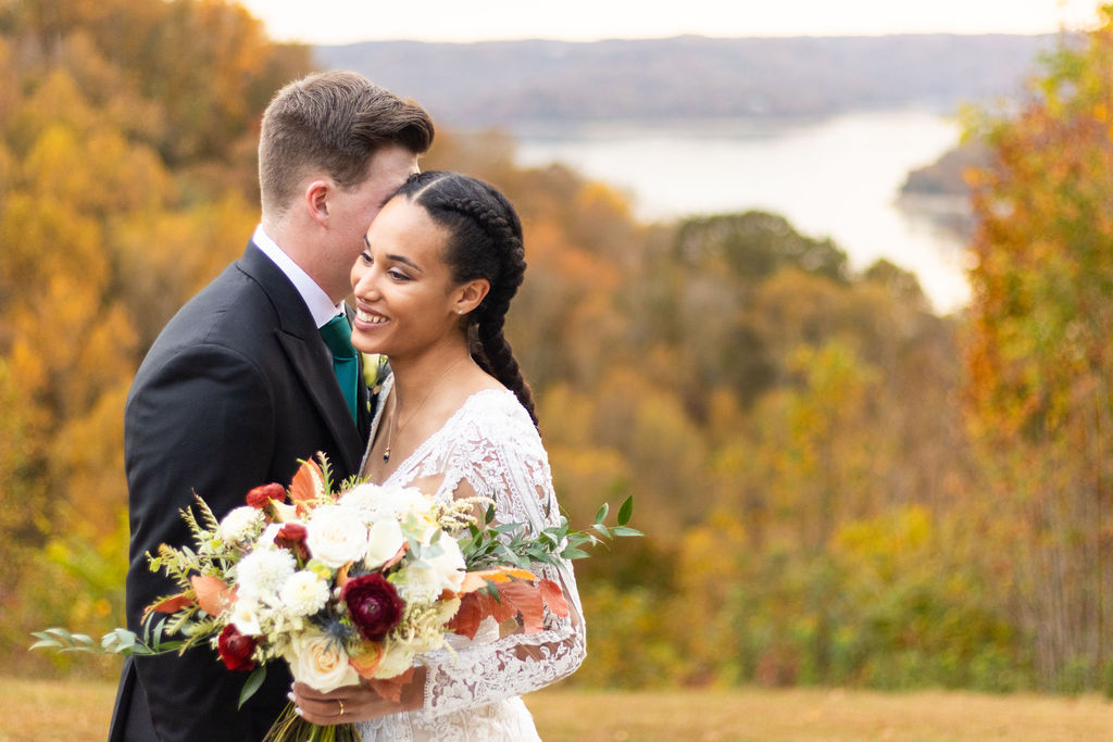 Wedding florals in the Tetons at fall