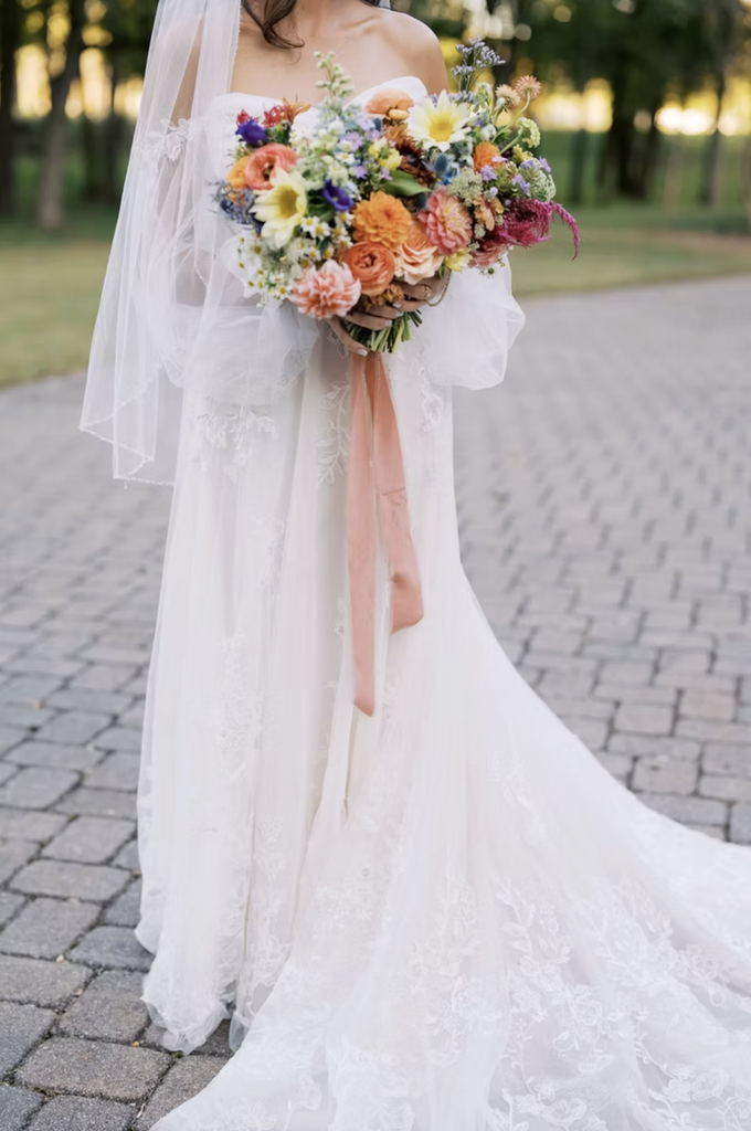 bridal bouquet details