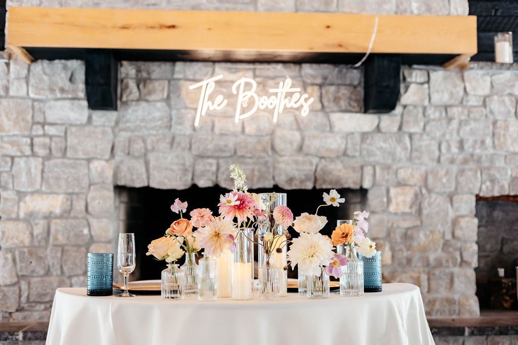 Wedding reception centerpieces